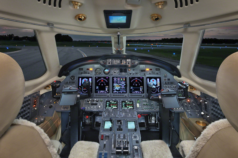 cockpit of a citation x