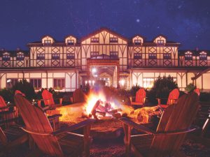 fire pit at night - Magellan Jets and Nemacolin