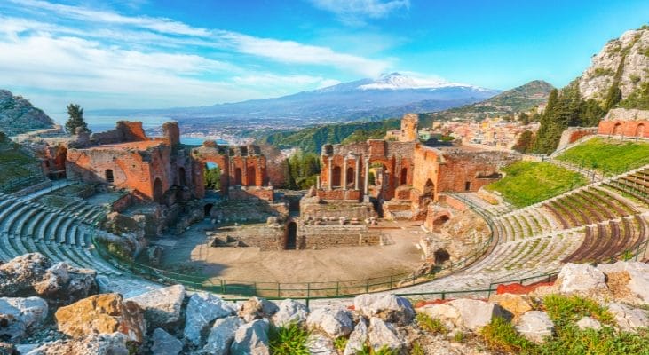 Taormina, Sicily. White lotus travel