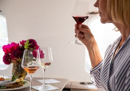 wine tasting in the sky