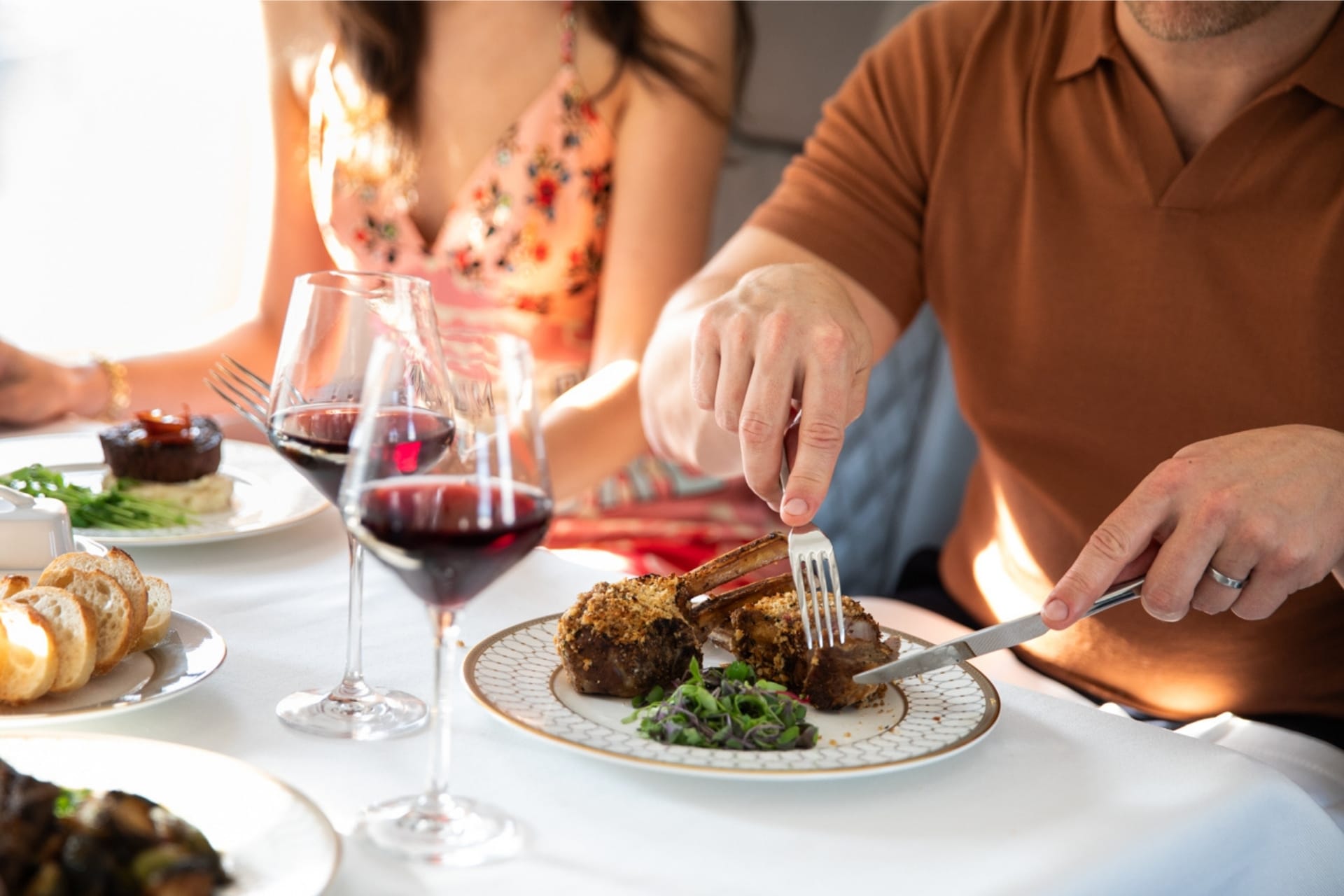 wine in the sky with Magellan Jets