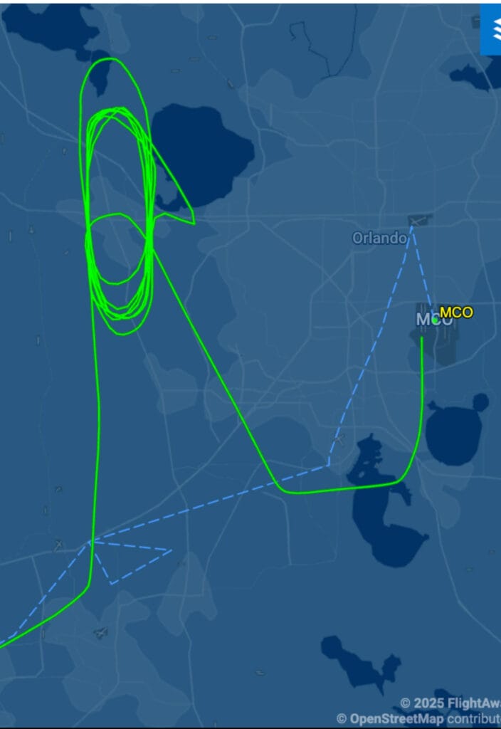 Actual versus estimated flight time