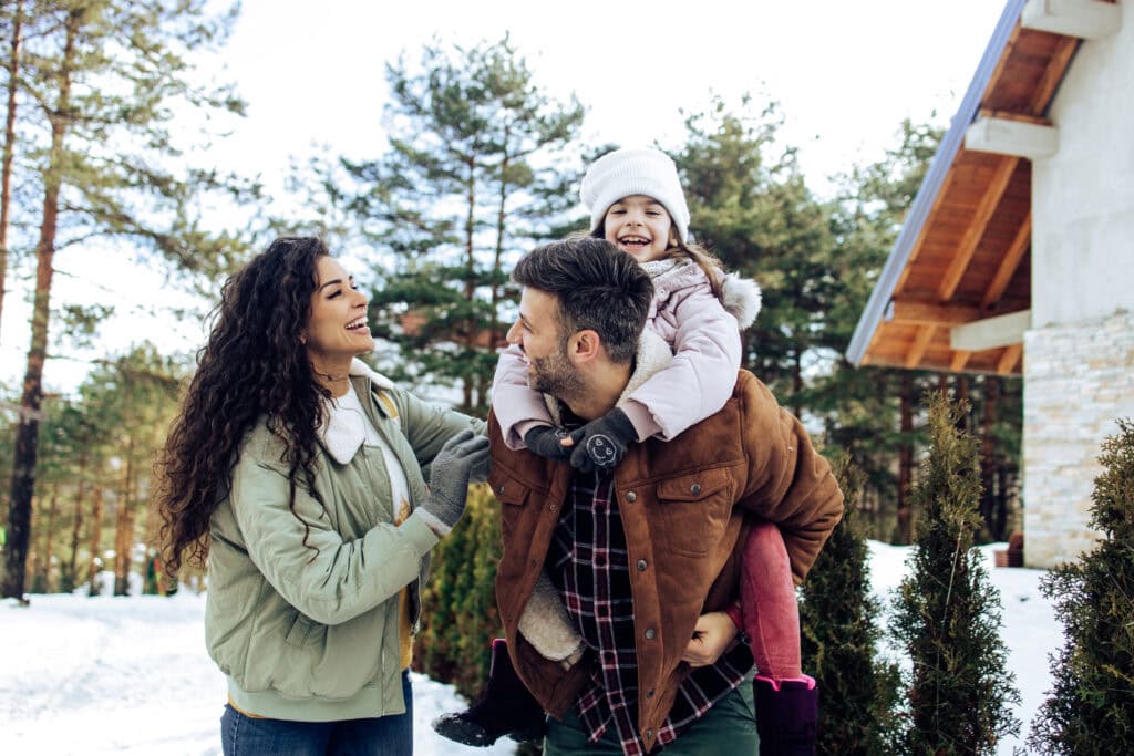 winter holiday private jet travel