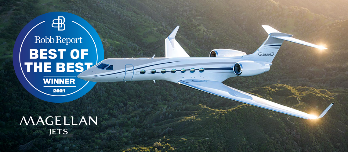 Magellan Jets wins Robb Report's Best of the Best 2021 Award for Private Jet Membership