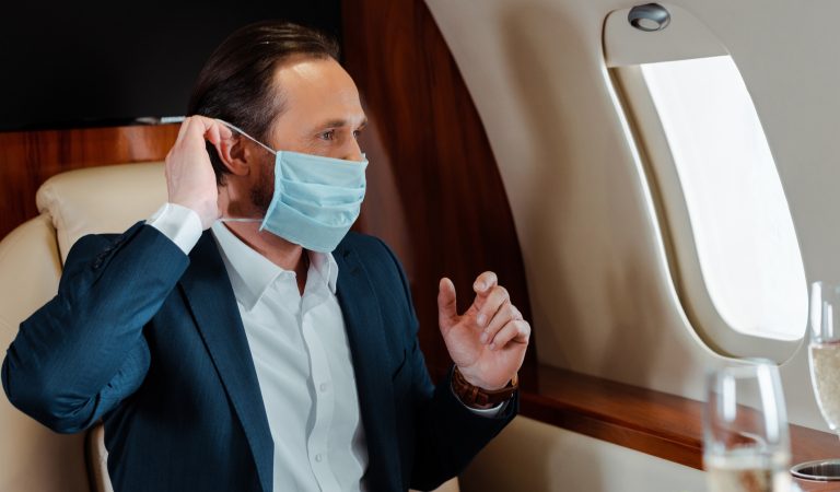 Personal Safety Bubble Private Jet Mask COVID-19 Prevention Safety Tips Traveling